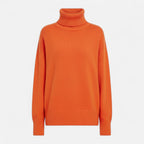 Women's Wool-Blend Turtleneck Sweater – Oversized Thick Knit