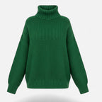 Women's Wool-Blend Turtleneck Sweater – Classic Knit