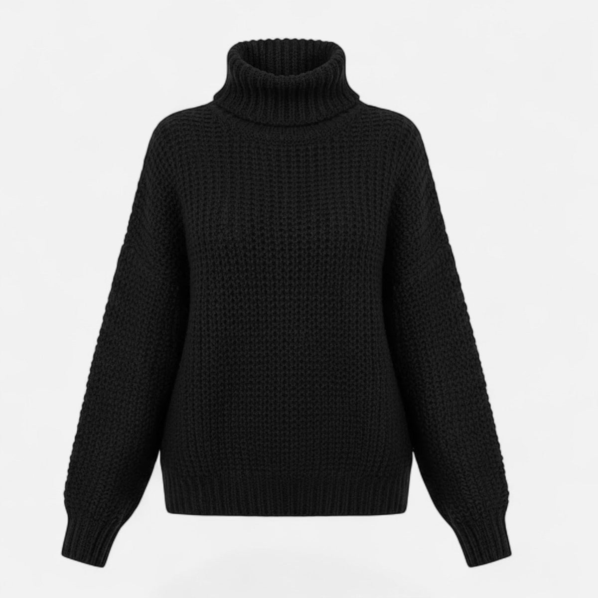 Women's Wool-Blend Turtleneck Sweater – Classic Knit