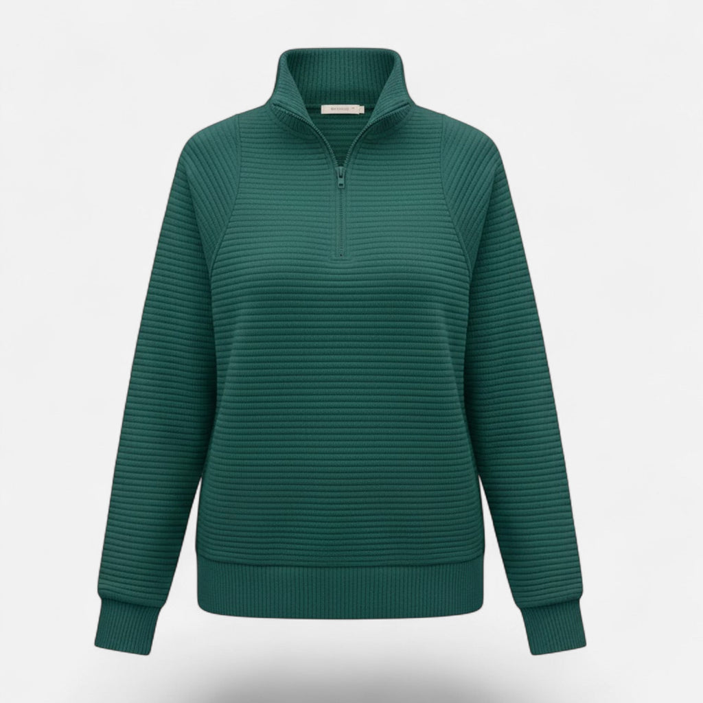 Women's Zipper Stand-Collar Knit Sweaters