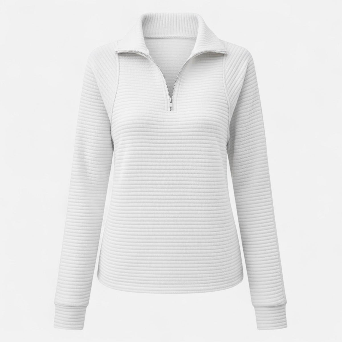 Women's Zipper Stand-Collar Knit Sweaters
