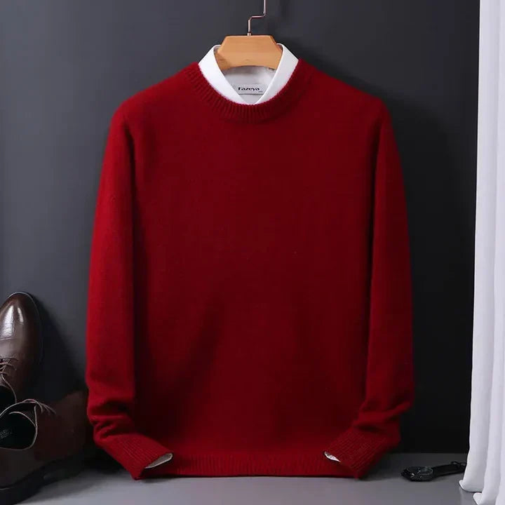 Men's Soft Knit Crew Neck Sweater Soft Refined Knit