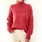 Women's Cable Knit Turtleneck Sweater