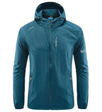 Men's Ultra Lightweight Hooded Summer Jacket Windproof Sun Resistant