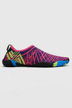 Men's Water Shoes with Flexible Sole and Printed Upper