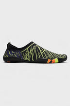 Men's Water Shoes with Flexible Sole and Printed Upper