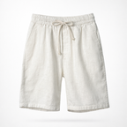 Men's Linen Blend Drawstring Shorts Relaxed Fit Summer Shorts