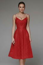 Women's Fit and Flare Midi Dress – Spaghetti