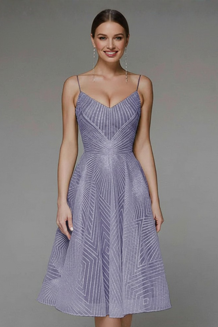 Women's Fit and Flare Midi Dress – Spaghetti