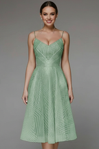 Women's Fit and Flare Midi Dress – Spaghetti