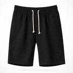 Men's Linen Blend Drawstring Shorts Relaxed Fit Summer Shorts