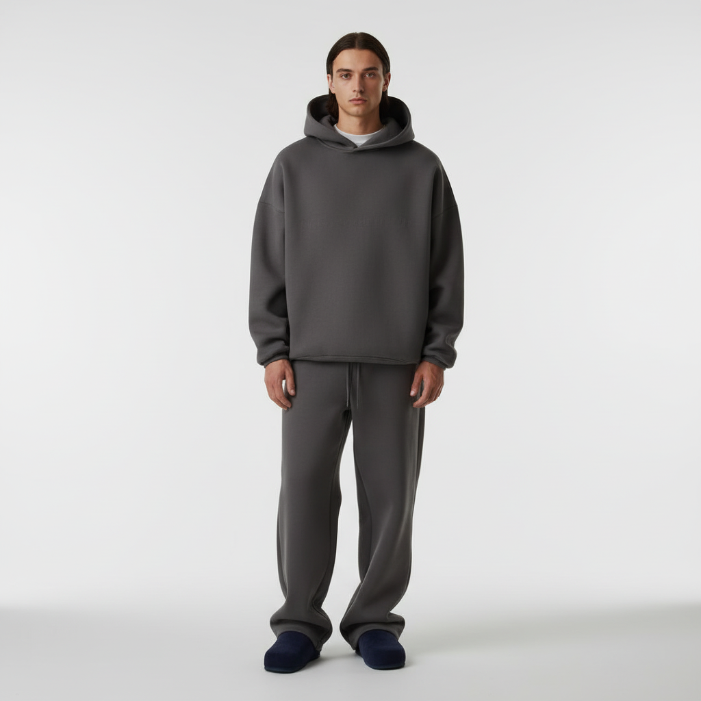 Men's Oversized Hoodie and Joggers Set Breathable Tracksuit
