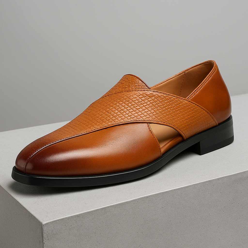 Women's Slim-Profile Real Leather Loafers with Supportive Sole