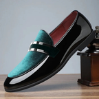 Men's Slip On Loafers with Suede Details Smart Casual