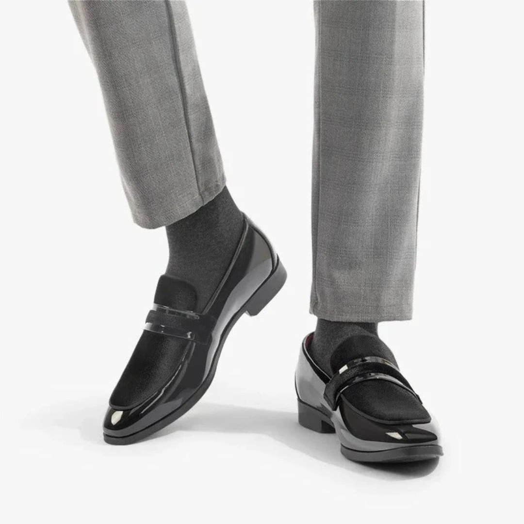 Men's Slip On Loafers with Suede Details Smart Casual