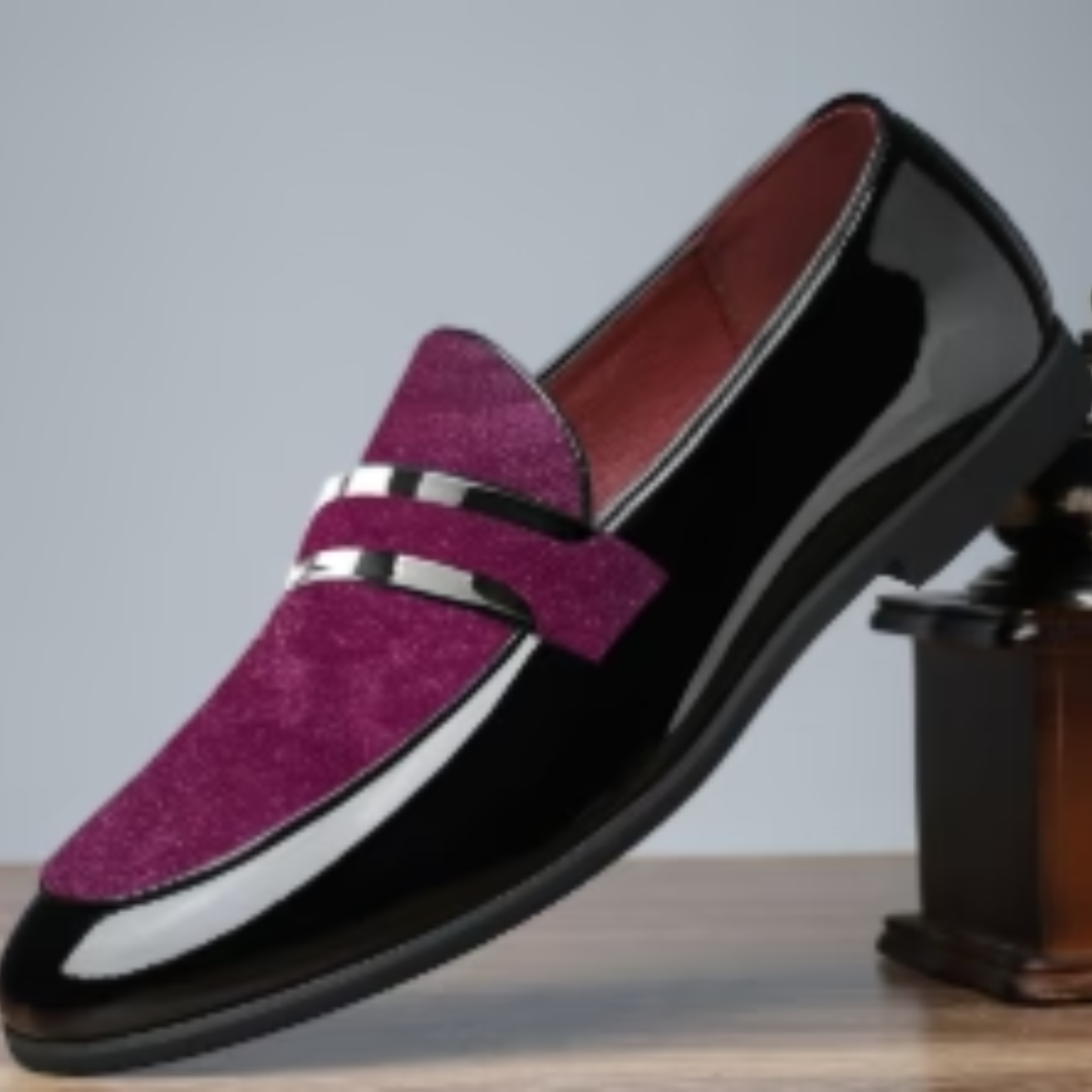 Men's Slip On Loafers with Suede Details Smart Casual