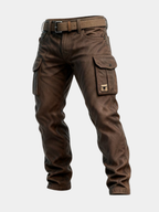 Men's Slim Fit Cargo Trousers Utility Pocket Streetwear Style