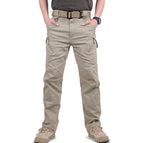 Men's Reinforced Tactical Cargo Trousers Multi Pocket Hiking Gear