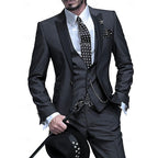 Men's Elegant Three Piece Tailored Occasion Suit Set