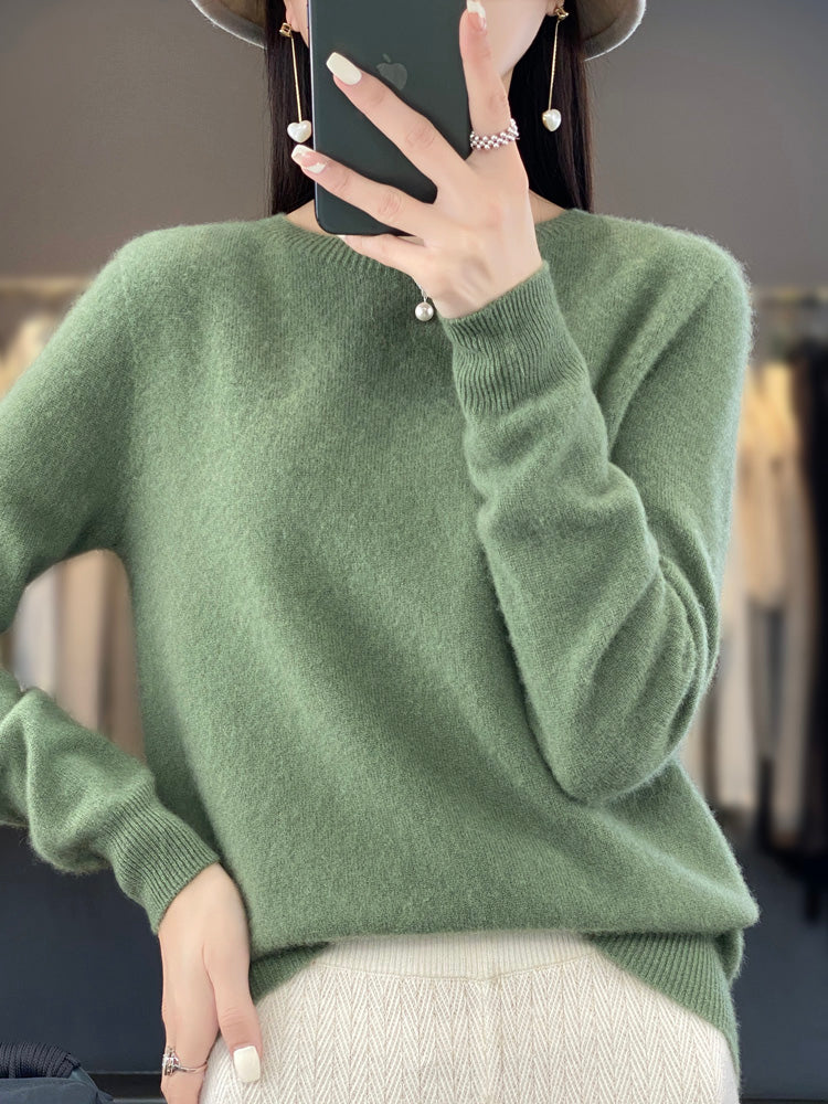 Women's Relaxed Fit Knit Pullover Sweater