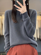 Women's Relaxed Fit Knit Pullover Sweater