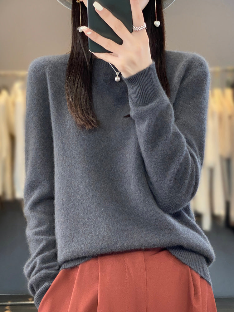 Women's Relaxed Fit Knit Pullover Sweater