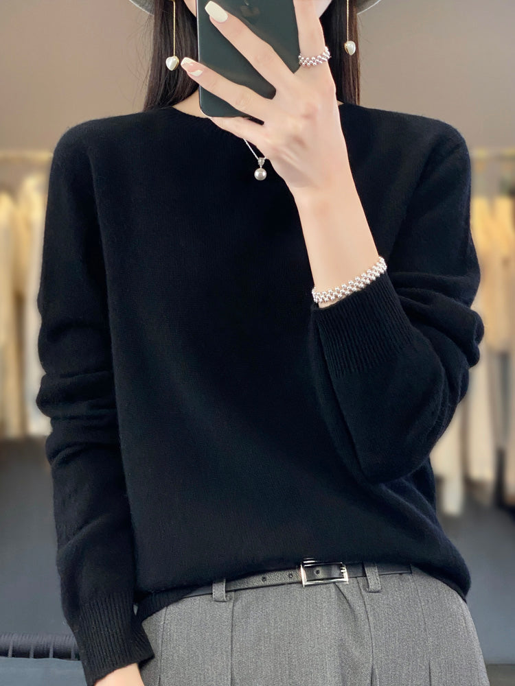Women's Relaxed Fit Knit Pullover Sweater
