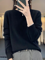 Women's Relaxed Fit Knit Pullover Sweater