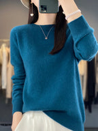 Women's Relaxed Fit Knit Pullover Sweater