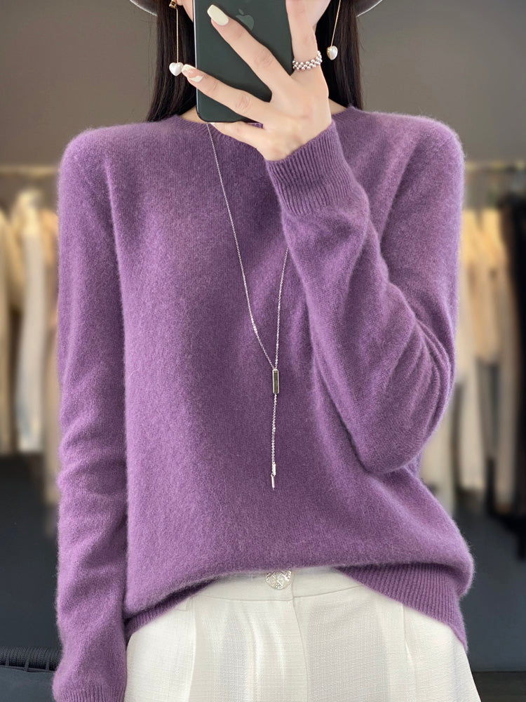 Women's Relaxed Fit Knit Pullover Sweater