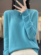 Women's Relaxed Fit Knit Pullover Sweater