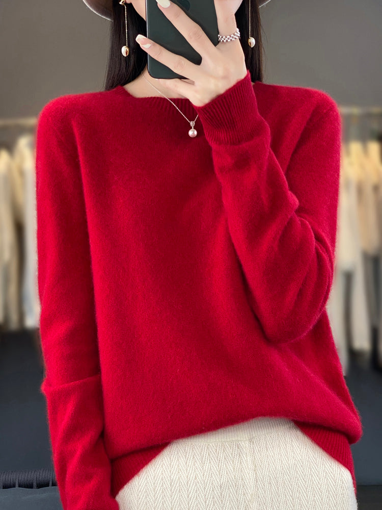 Women's Relaxed Fit Knit Pullover Sweater