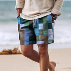 Men's Printed Summer Shorts Relaxed Tie Waist Fit