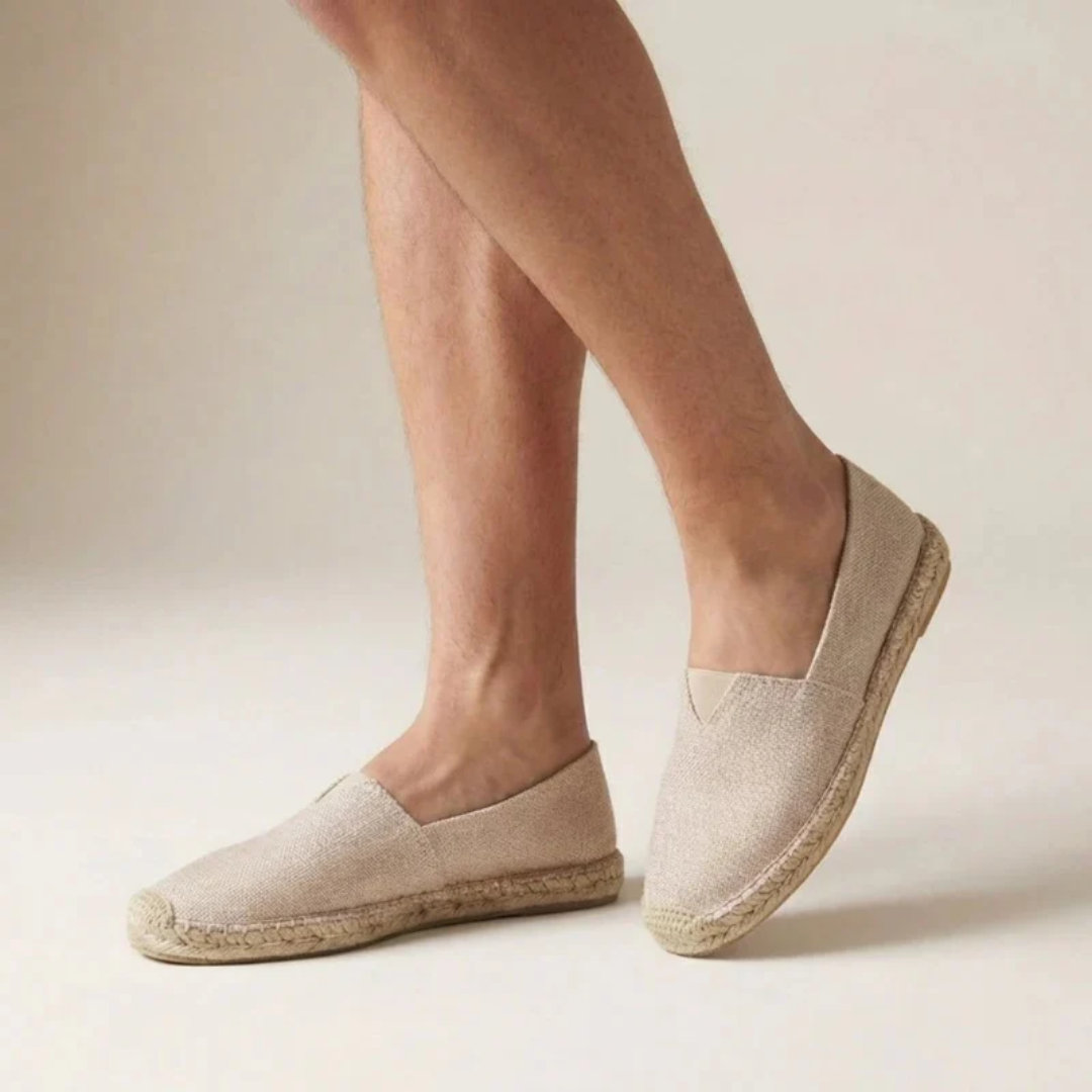Men's Jute Sole Espadrilles Lightweight Slip On Summer Shoes