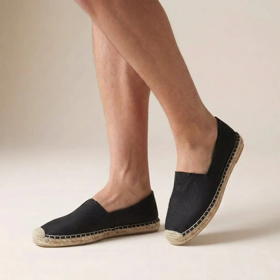 Men's Jute Sole Espadrilles Lightweight Slip On Summer Shoes