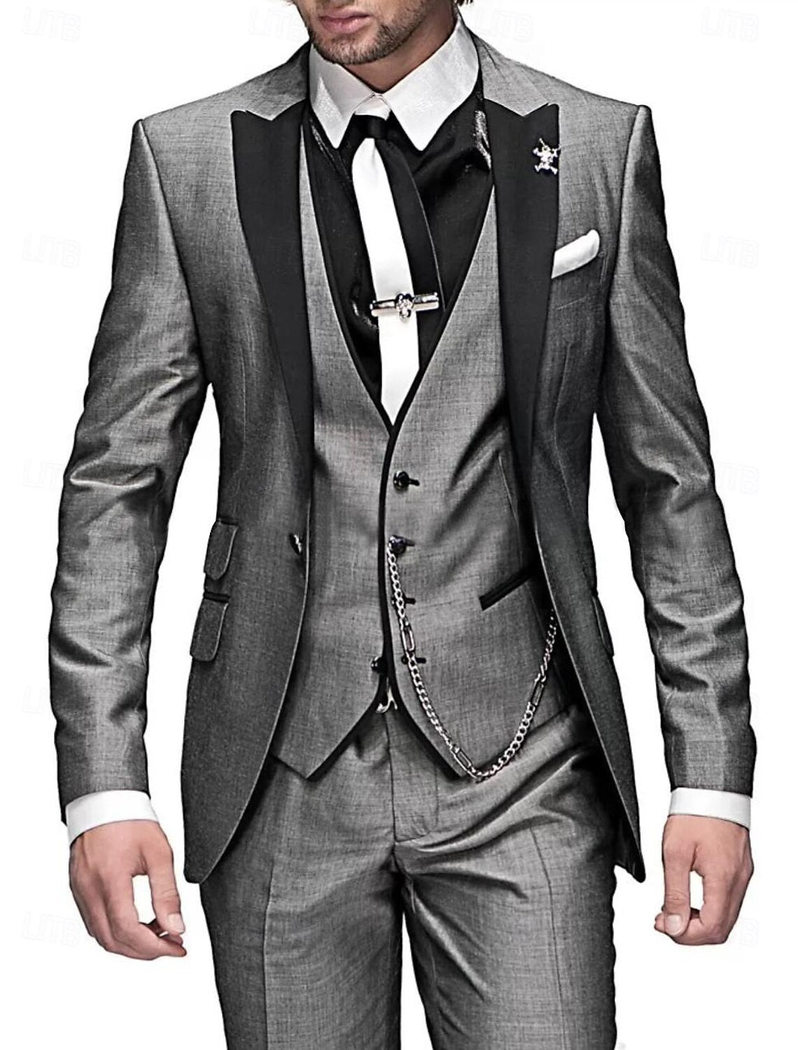 Men's Elegant Three Piece Tailored Occasion Suit Set