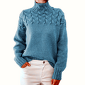 Women's Cable Knit Turtleneck Sweater