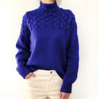 Women's Cable Knit Turtleneck Sweater