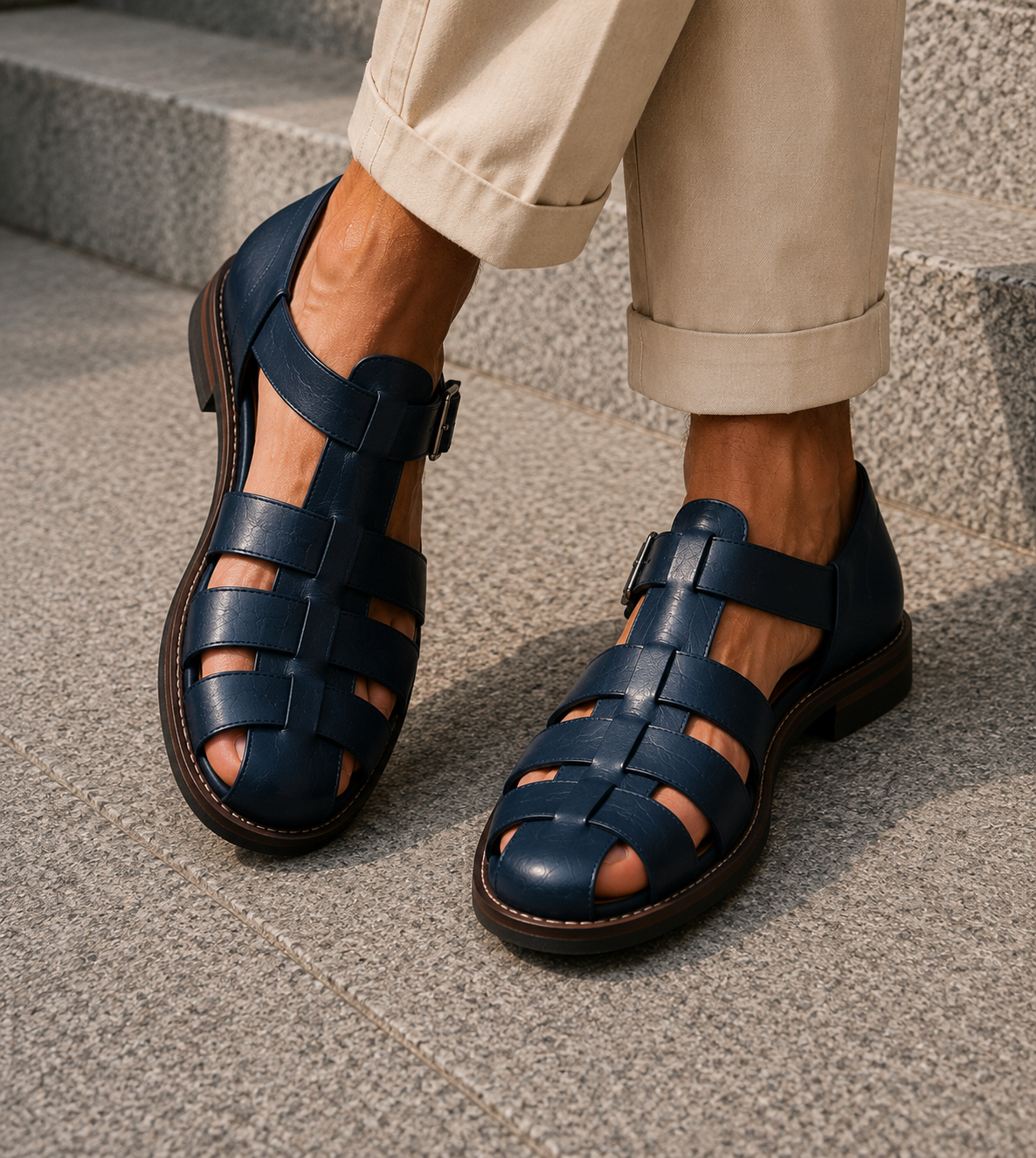 Men's Closed Toe Fisherman Sandals Classic Summer Footwear