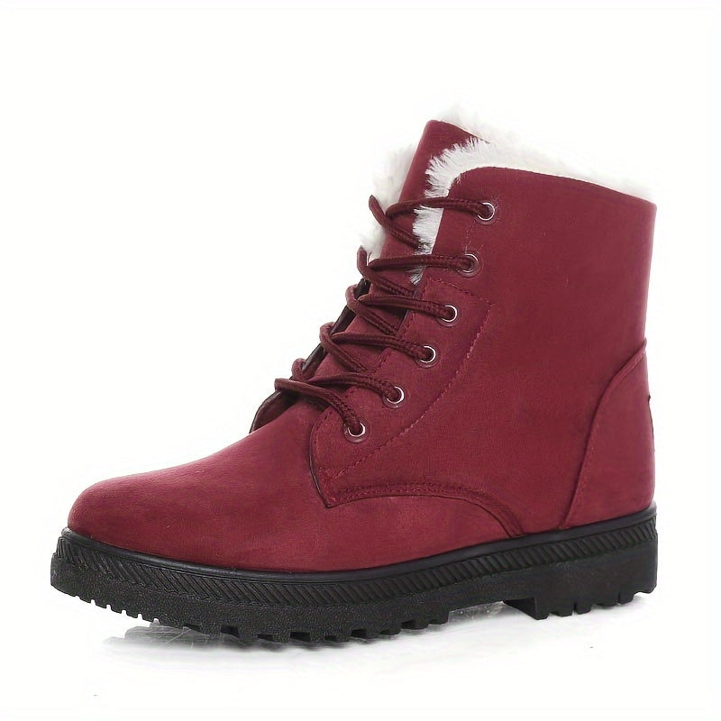 Women's Lightweight Everyday Winter Booties with Lace Front