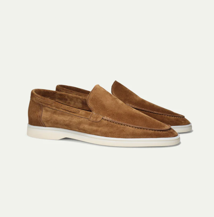 Men's Suede Slip On Loafers Smart Casual Driving Shoes
