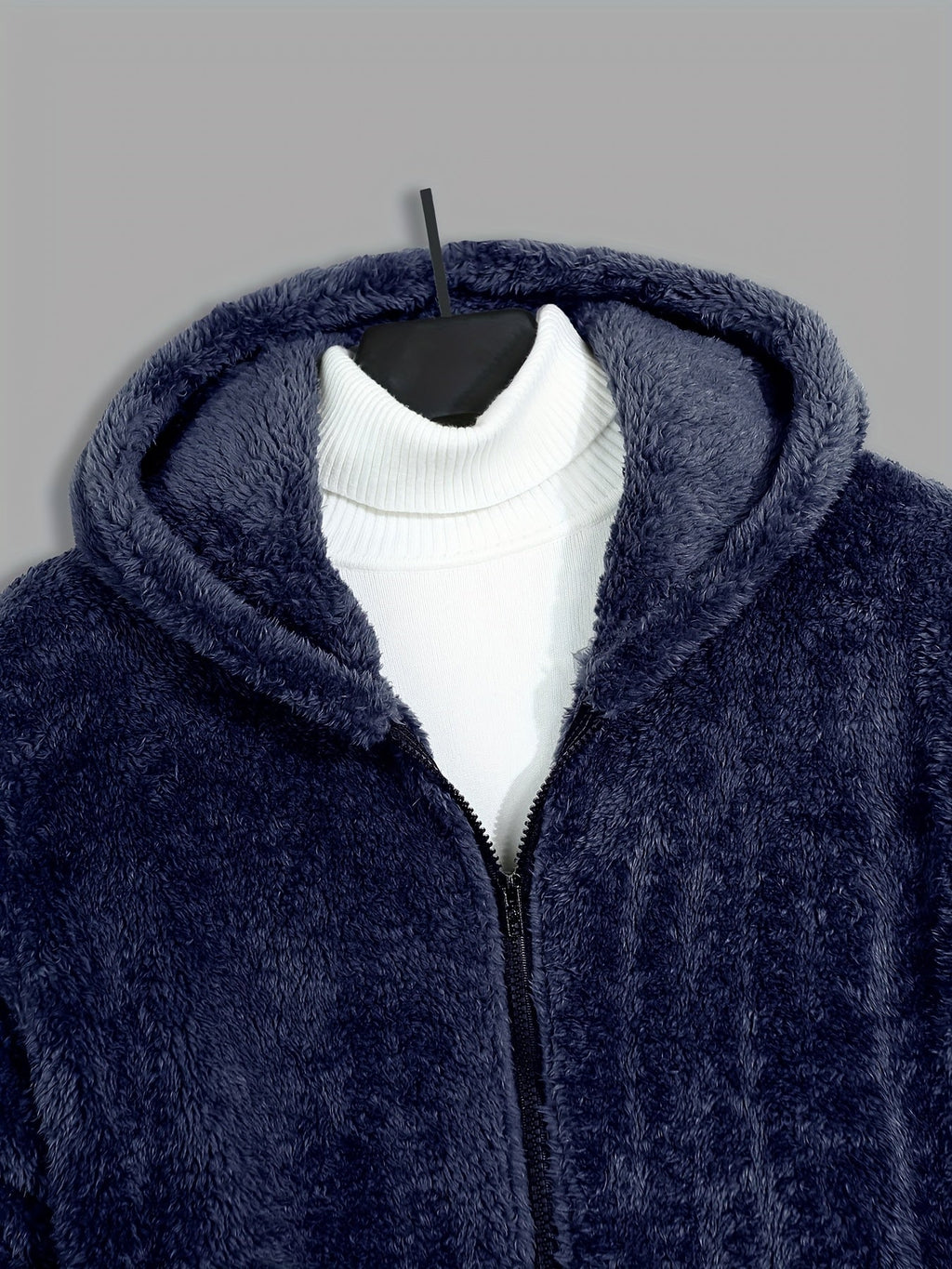 Women's Warm Full-Zip Hooded Jacket with Plush Feel