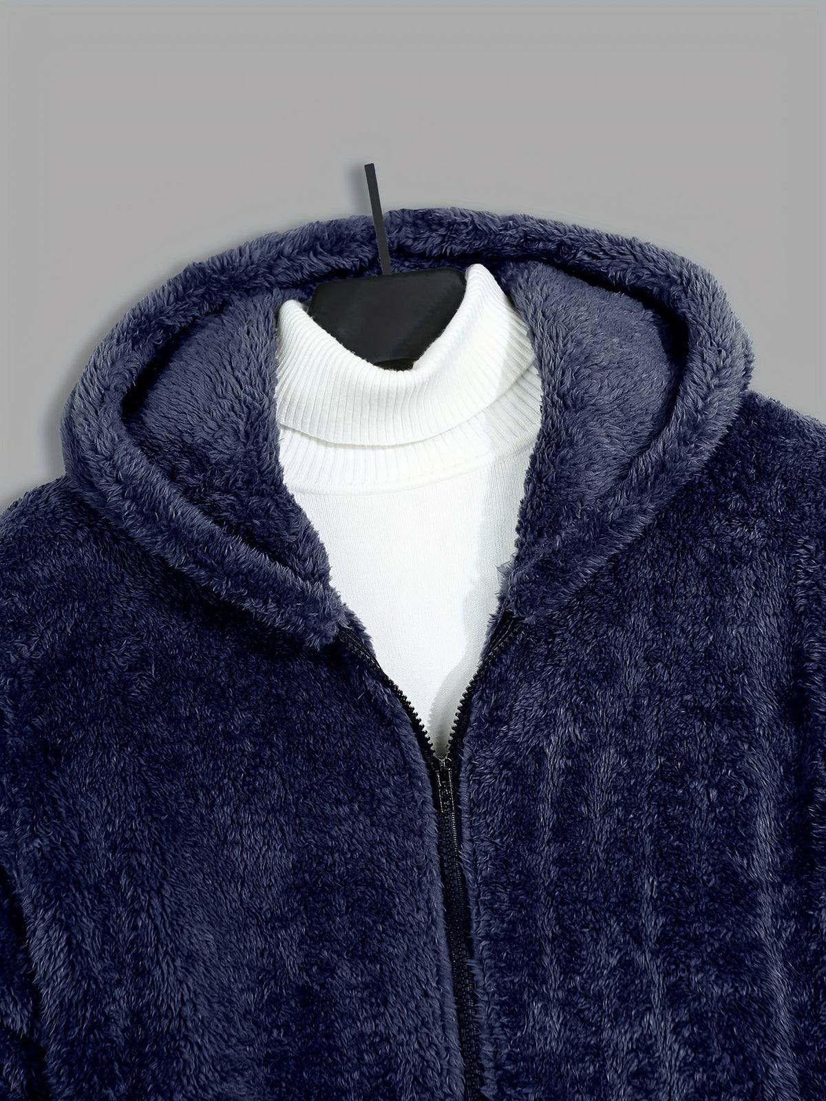 Women's Warm Full-Zip Hooded Jacket with Plush Feel