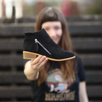 Women's Ankle Boot with Tassel Zip Detail