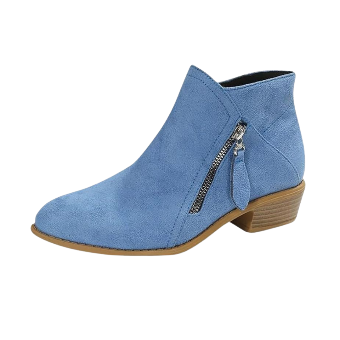 Women's Ankle Boot with Tassel Zip Detail