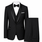 Men's Slim Fit Three Piece Tuxedo Shawl Collar Weddings