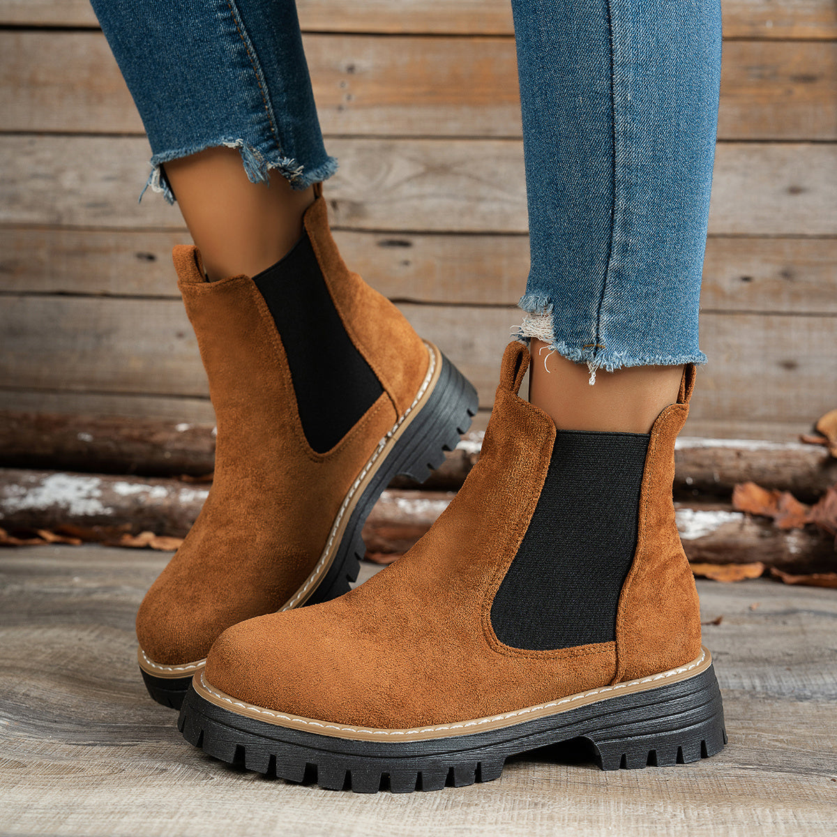 Women's Chelsea Platform Ankle Boots