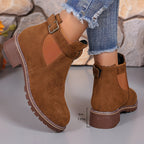 Women's Chelsea Ankle Boots with Buckle