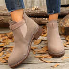 Women's Chelsea Ankle Boots with Buckle