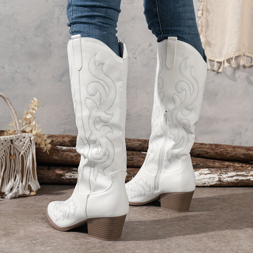 Women's Wide Calf Western Cowboy Boots